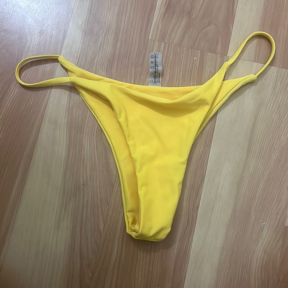 Bright yellow cheeky zaful bottoms